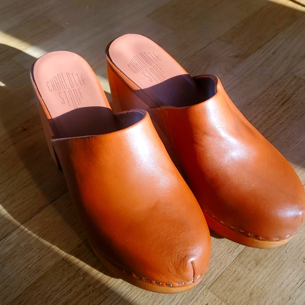 Charlotte Stone platform clogs